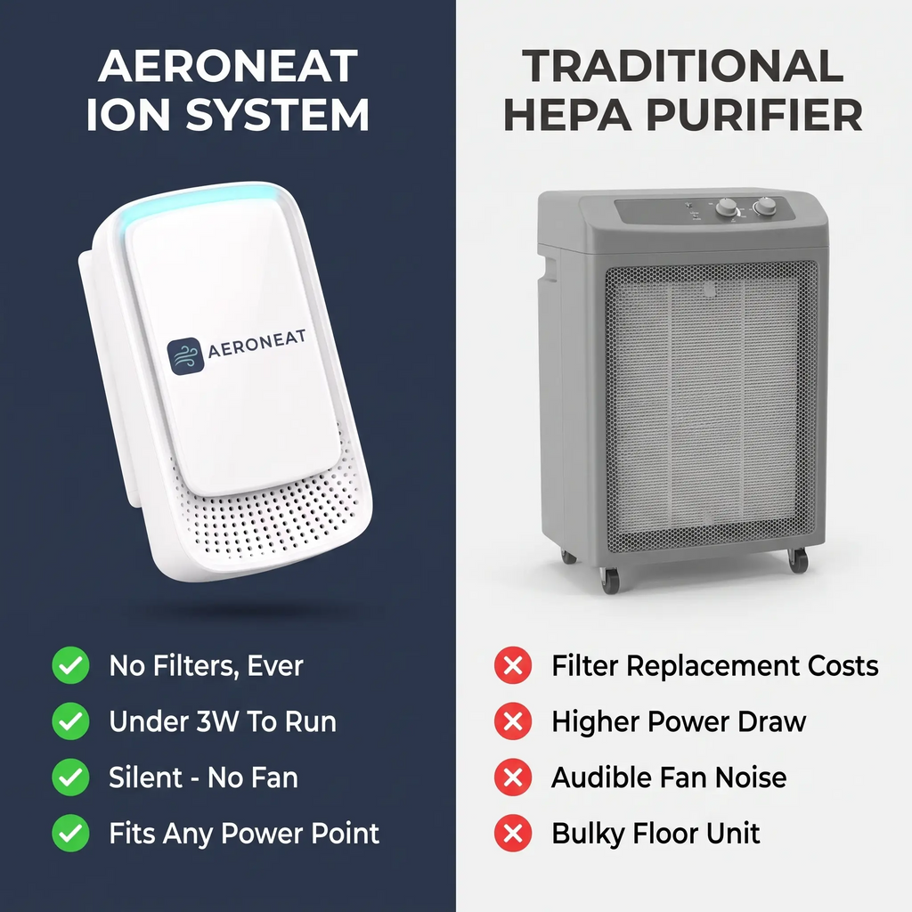 Aeroneat Ion Air Purifier – Plug-In Allergen & Odour Air Cleaner